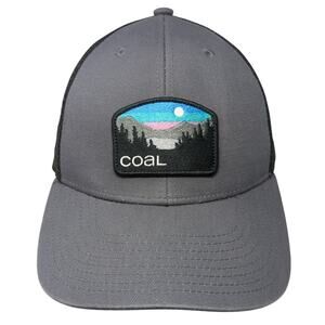 Coal Snapback Mesh Back Trucker Hat Gray One Size Adjustable Colorblock